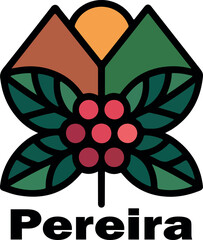 pereira colombia logo vector white background