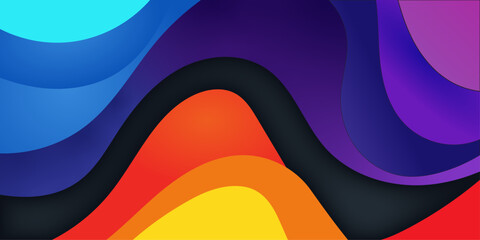 Abstract background with soft gradient color and dynamic shadow on background .Vector background for wallpaper. 