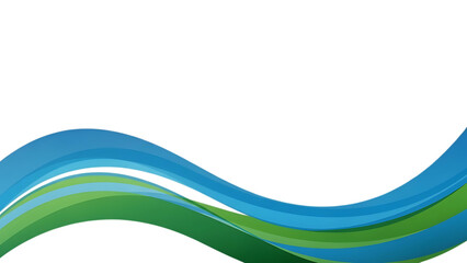 blue and green wavy lines on white background transparent background