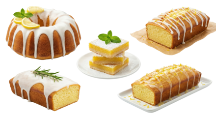 Delicious Lemon Cakes and Bars Assortment