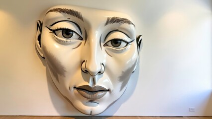 Close up portrait art ornament