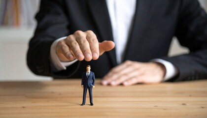 Business concept depicting power and control