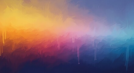 Abstract watercolor art with gradient color scheme and unique painting texture background