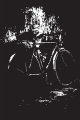 Abandoned Bicycle Urban Grunge Texture