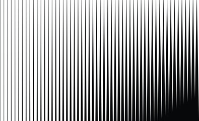 Obraz premium A pattern of vertical lines with a gradient transition from black to white, creating a modern and abstract visual effect.
