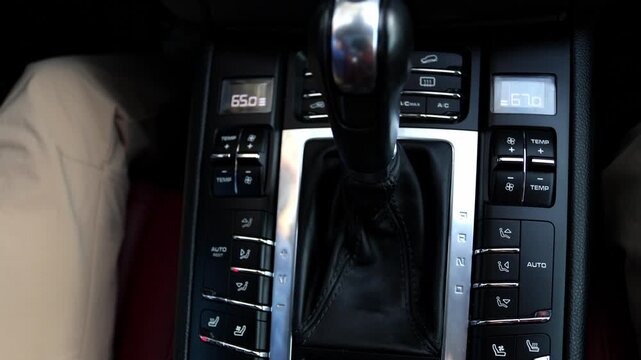 vehicle gear auto transmission stick shift change for drive and park in daily drive for transportation by shifting gearbox and drive an engine for highway drive