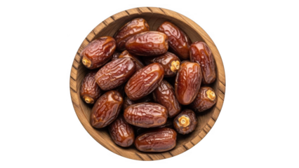 Bowl of fresh medjool dates