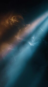 Cinematic smoke effect flowing in slow motion for video overlay or background