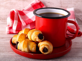 poppy seed rugelach with coffee