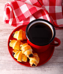 poppy seed rugelach with coffee