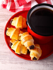 poppy seed rugelach with coffee