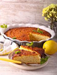 Moist fresh Lemon cake,