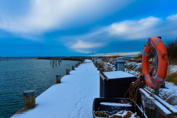 Am Hafen in Timmendorf auf der Insel Poel an der Ostsee, Mecklenburg-Vorpommern