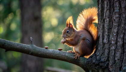 Wiewi&oacute;rka w naturalnym środowisku. 
