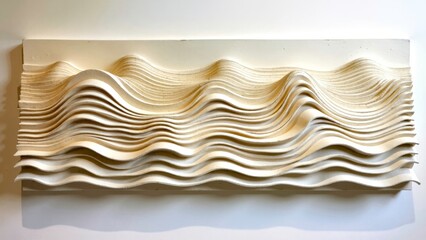 Warm Brown Ripple Art Ornament