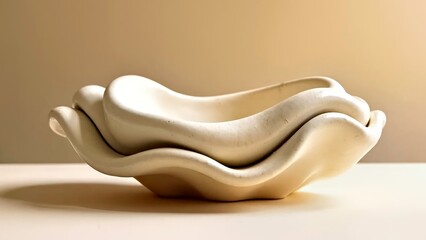 Two tone Shell Art Ornament