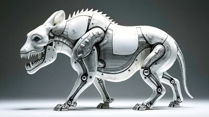 Mechanical Beast Skeleton Art Picture