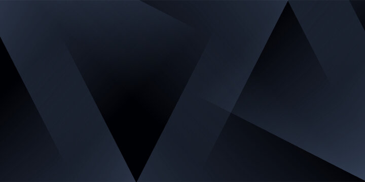 Modern black dark blue white abstract background. Minimal. Color gradient. Web banner. Geometric shape. 3d effect. Lines stripes triangles. Design. Futuristic. Metal metallic effect. Luxury. Premium.