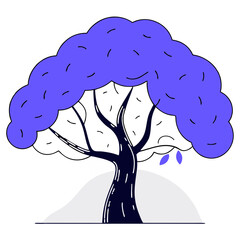 vector illustration of a tree