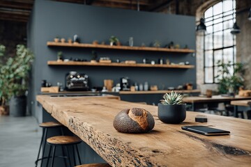 Blurred empty open space home, Stylish apartment interior with modern room. Idea for home design