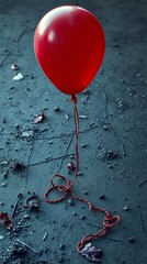 Vertical editorial cover of deflated balloon representing Valentine rejection and emotional collapse