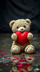 Vertical editorial cover showing abandoned teddy bear after Valentine rejection