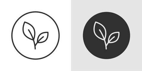 Eco Icon representing environmental awareness, sustainability, green energy, and eco-friendly practices.