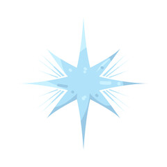 Obraz premium Illustration of Light Blue Starburst 