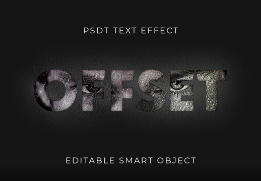 Black And Gray Double Exposure Photo Knockout Text Effect