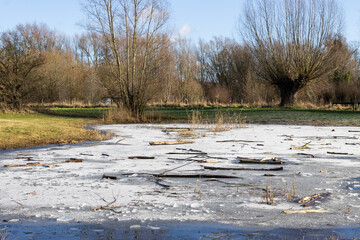 frozen river