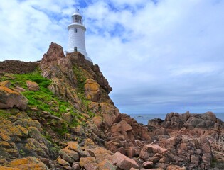 phare de la Corbière sur l'île de Jersey