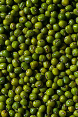 Green Mung Beans Texture Background in Natural Pattern