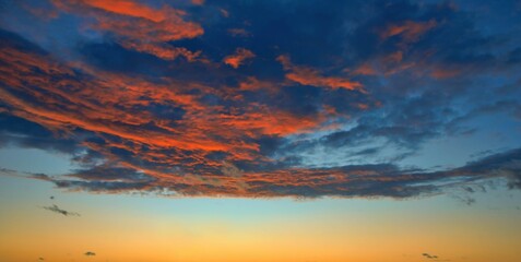 New Zealand Sunset Sky Replacement After Heat of the Day 