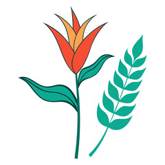 heliconia jade vine with leaves © MOHAMMADRIPON