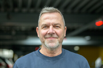 Friendly Mature Man Urban Portrait