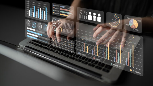Modern dashboard interface showing performance metrics, data charts, and trend analysis for product tracking, reporting, and business intelligence. Parse - Powered by Adobe