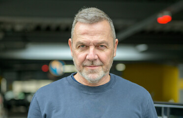 Mature Man Confident Urban Portrait