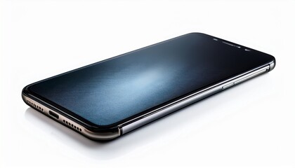 sleek smartphone isolated display design modern technology device mobile on white background