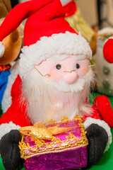 Beautiful Christmas dolls made of fabric