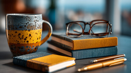 Promotional merchandise small business samples, custom branded products workflow, professional creative workspace, independent marketing entrepreneur