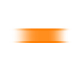 Obraz premium Horizontal orange gradient rectangle with blurred edges on transparent background