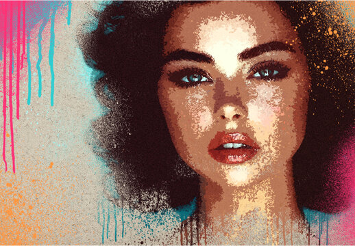 Paint Graffiti Spray Photo Effect