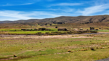 Obraz premium The Landscape of the Altiplano in Bolivia