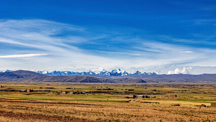 Fototapeta premium The Landscape of the Altiplano in Bolivia