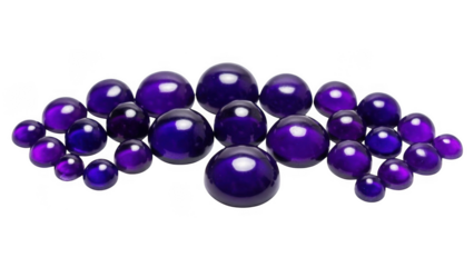 Collection of purple spheres