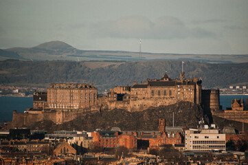 Edinburgh castle from above