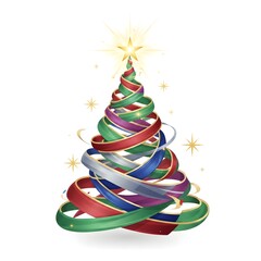 abstract christmas tree