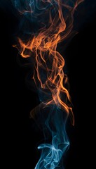 Fototapeta premium Dynamic fire and water intertwine a striking visual of elemental power and creative modern design