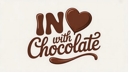 Fototapeta premium Celebrate world chocolate day with love and chocolate treats