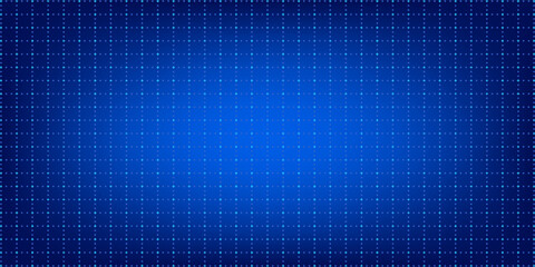 Blue glowing grid background. Cross dots tech square network backdrop. Abstract checkered dashboard pattern for science, technology, business, healthcare, medicine design template. Vector wallpaper
